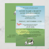 Charity golftoernooi uitnodiging (Voorkant / Achterkant)