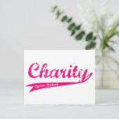 Charity Nooit Faileth LDS Relief Society Briefkaart (Staand voorkant)
