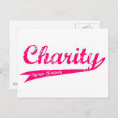 Charity Nooit Faileth LDS Relief Society Briefkaart (Voorkant / Achterkant)