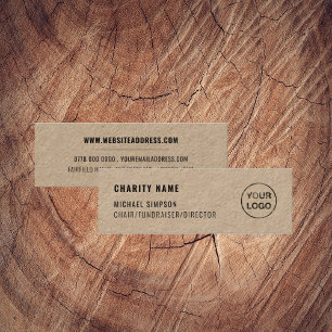 Charity Organization Logo, Organizer Mini Visitekaartje