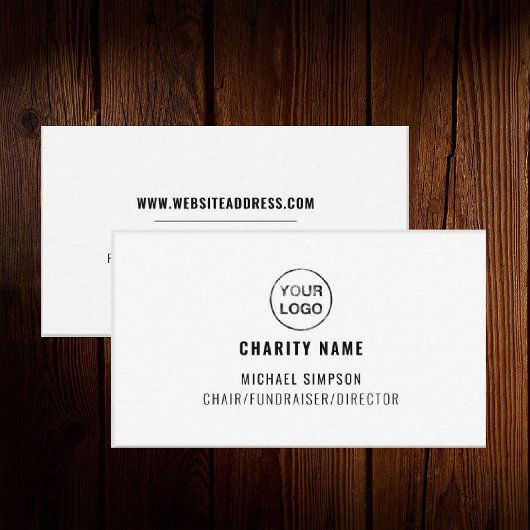Charity Organization Logo, Organizer Visitekaartje