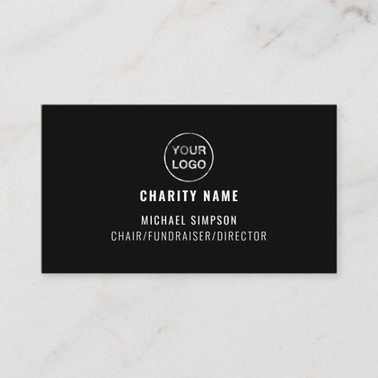 Charity Organization Logo, Organizer Visitekaartje (Voorkant)