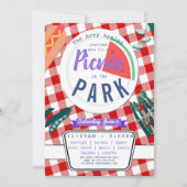 Charity picnic fundraiser PTA PTO-verjaardag Kaart (Voorkant)