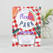 Charity picnic fundraiser PTA PTO-verjaardag Kaart (Staand voorkant)