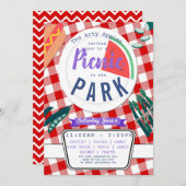 Charity picnic fundraiser PTA PTO-verjaardag Kaart (Voorkant / Achterkant)