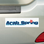 Charity-project: Arabische Lente in Syrië Bumpersticker (Op auto)