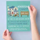 Charity Yard Sale Event Adverteren brochure (Hand)