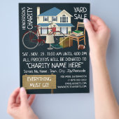 Charity Yard Sale Event Adverteren Flyer (Hand)