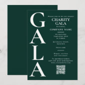 Charitygala Fundraising Event QR Code Groen Kaart (Voorkant / Achterkant)