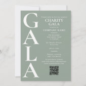 Charitygala Fundraising Event QR Code Groen Kaart (Voorkant)