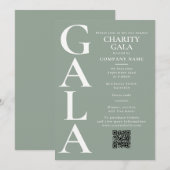 Charitygala Fundraising Event QR Code Groen Kaart (Voorkant / Achterkant)