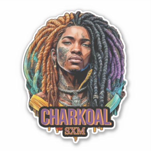 charkoal3 V2082 trim Sticker (Voorkant)