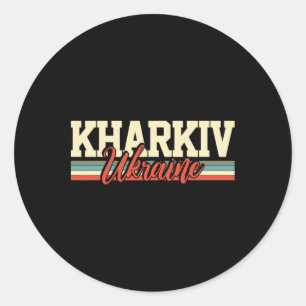 Charkov Oekraïne Reis Souvenir Retro Cadeau Ronde Sticker