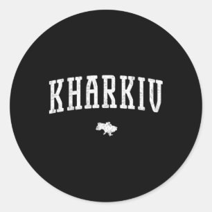 Charkov Oekraïne Vintage Ronde Sticker