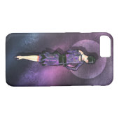 CHARLA, Art Deco Lady in Paars en Blauwgroen blauw Case-Mate iPhone Case (Achterkant (Horizontaal))