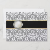 Charlamain  Damask Wedding Uitnodiging (Voorkant)