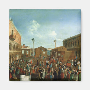 Charlatans in de Piazzetta San Marco, Venetië Magneet