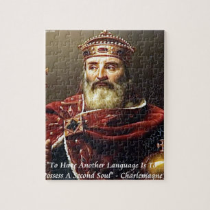 Charlemagne & Bekende talen citaat Legpuzzel