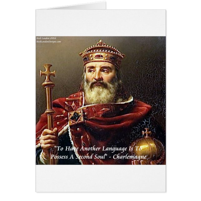 Charlemagne & Beroemde Talen Citaat (Voorkant)