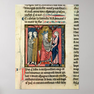 Charlemagne die Ganelon stuurt Poster