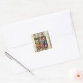 Charlemagne die Ganelon stuurt Vierkante Sticker (Envelop)