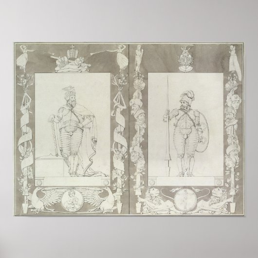 Charlemagne en Heymon, 1804-5 Poster (Voorkant)