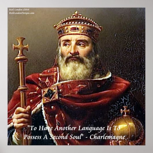 Charlemagne & Talen Quote Poster (Voorkant)