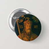 Charlemagne van Dürer Pinback Button (Voorkant /achterkant)