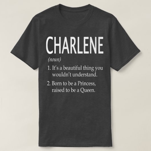 Charlene Naam Gift 24 T-shirt (Design voorkant)