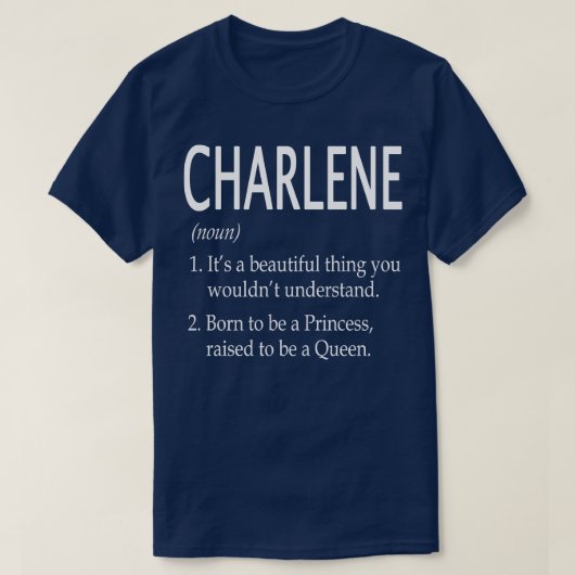 Charlene Naam Gift 8 T-shirt (Design voorkant)