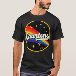 Charlene regenboog in ruimte  stijl t-shirt