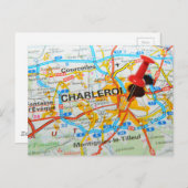 Charleroi, België Briefkaart (Voorkant / Achterkant)