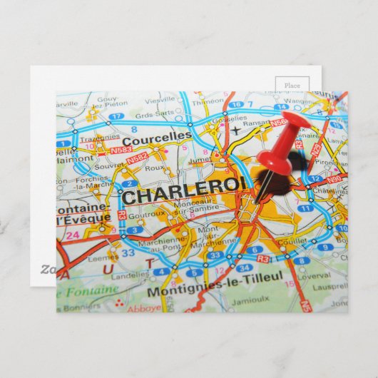 Charleroi, België Briefkaart (Voorkant / Achterkant)