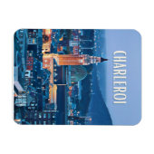 Charleroi België Photo Vintage Magneet (Horizontaal)