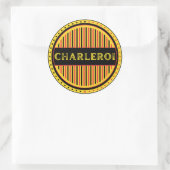Charleroi City Pride Emblem – Belgian Identity Ronde Sticker (Tas)