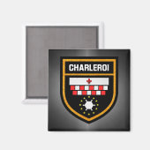Charleroi Flag Magneet (Voorkant / Achterkant)