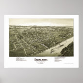 Charleroi, PA Panoramic Map - 1897 Poster (Voorkant)