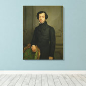 Charles-Alexis-Henri Clerel de Tocqueville 1850 Canvas Afdruk (Insitu (Houten vloer))