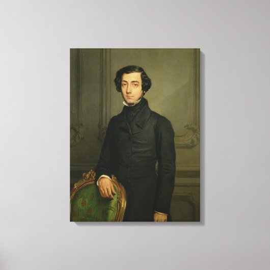 Charles-Alexis-Henri Clerel de Tocqueville 1850 Canvas Afdruk (Voorkant)