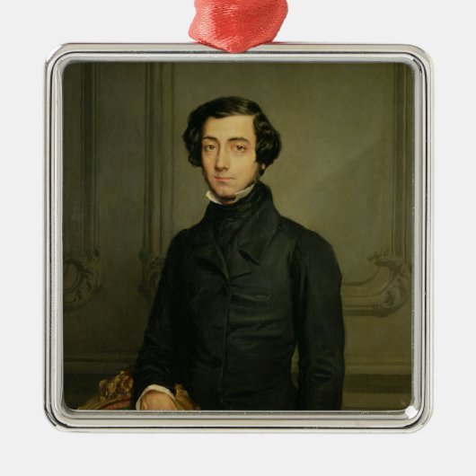 Charles-Alexis-Henri Clerel de Tocqueville 1850 Metalen Ornament (Voorkant)