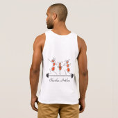 Charles Antlas™_tri-pose barbell T-shirt (Achterkant volledig)