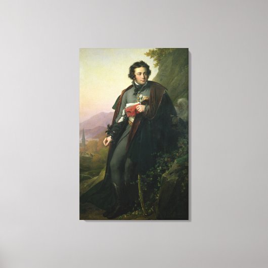 Charles-Artus de Bonchamps 1824 Canvas Afdruk (Voorkant)