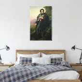 Charles-Artus de Bonchamps 1824 Canvas Afdruk (Insitu (Slaapkamer))