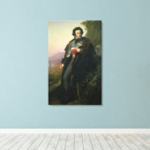 Charles-Artus de Bonchamps 1824 Canvas Afdruk (Insitu (Houten vloer))