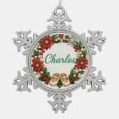 Charles Baby’s First Christmas Snowflake Ornament (Voorkant)