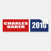 CHARLES BAKER VOOR DE REGERING BUMPERSTICKER (Voorkant)
