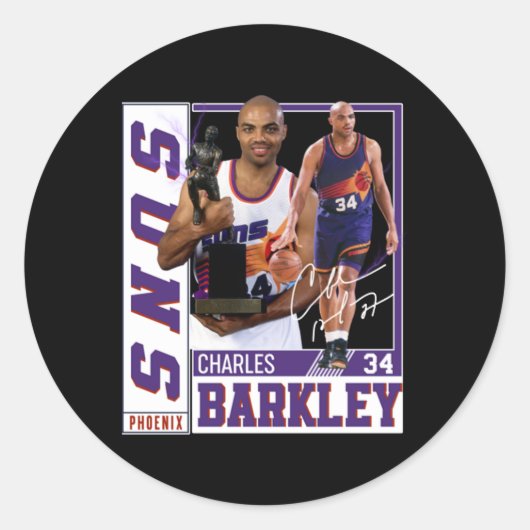Charles Barkley: De legende van Chuck Basketball,  Ronde Sticker (Voorkant)