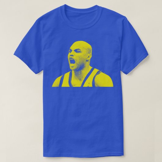 Charles Barkley Nieuwe Schets Retro T-shirt (Design voorkant)