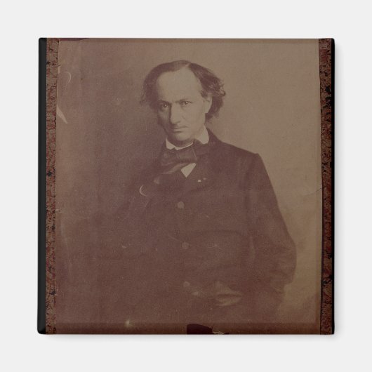 Charles Baudelaire (1820-1867), Franse dichter, me Magneet (Voorkant)