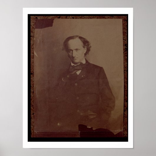 Charles Baudelaire (1820-1867), Franse dichter, me Poster (Voorkant)